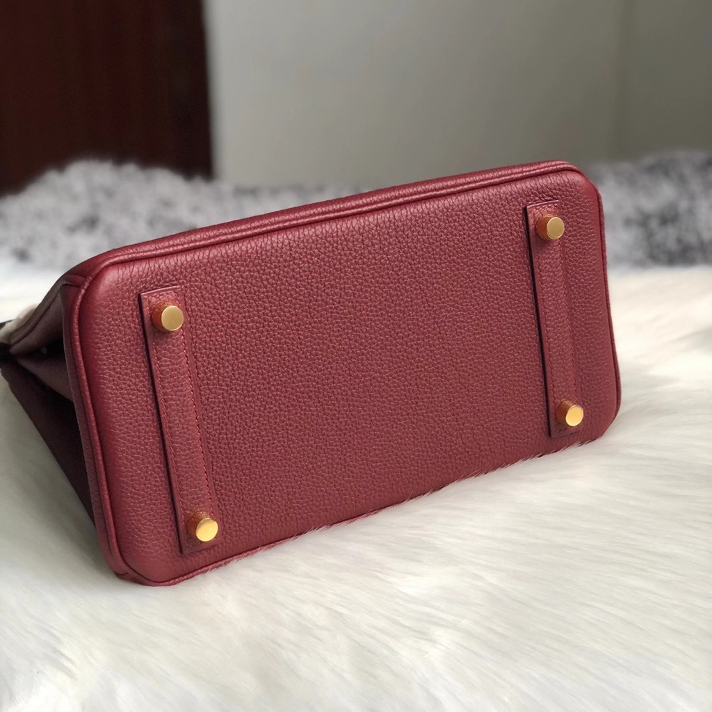 [ STOCK ] 10%OFF : Hermes Birkin 25cm Togo 55 Rouge H GHW
