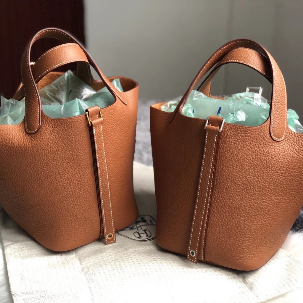 Hermes Picotin Lock 18CM CK37 Gold Clemence