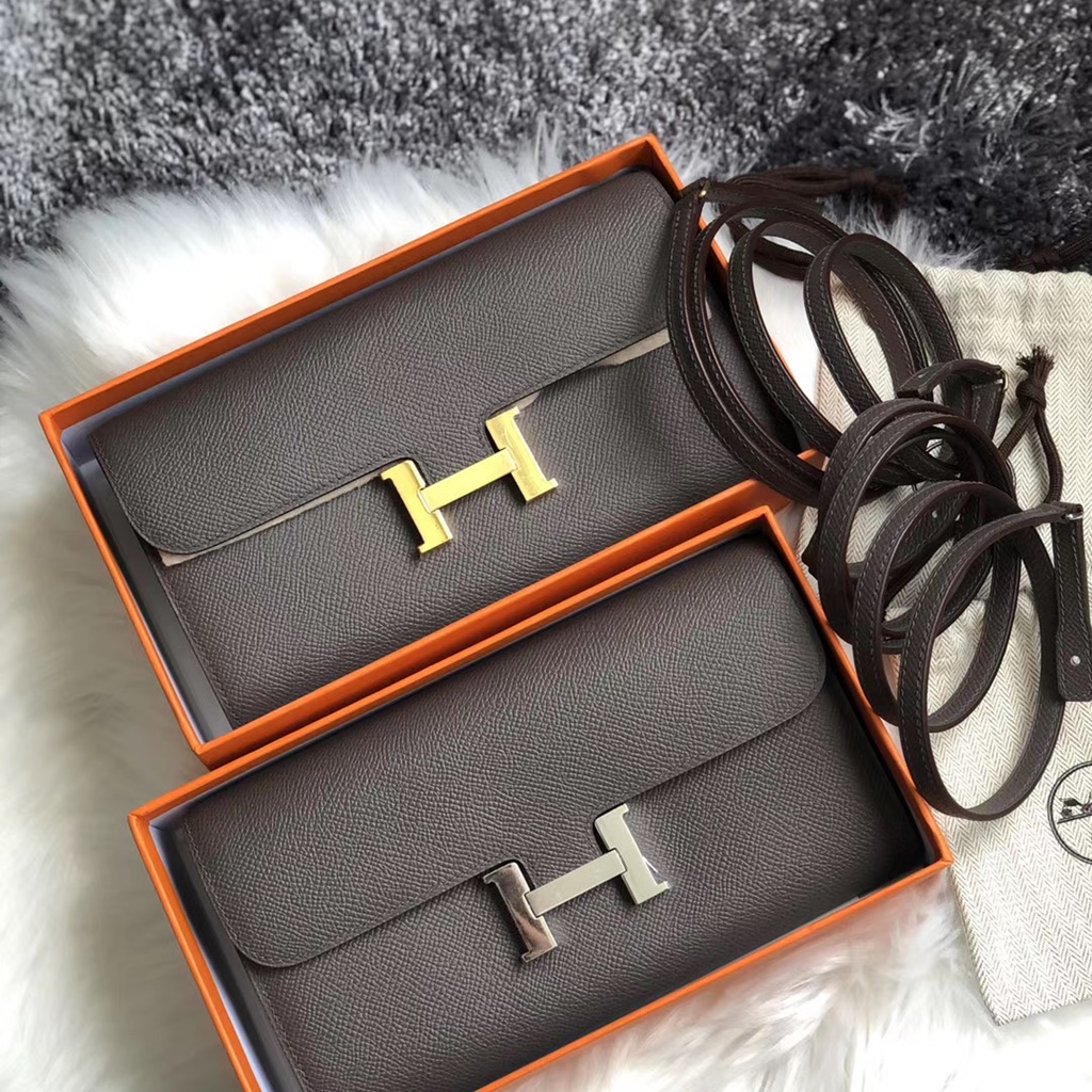Hermes Constance wallet to go WOC 8F Etain