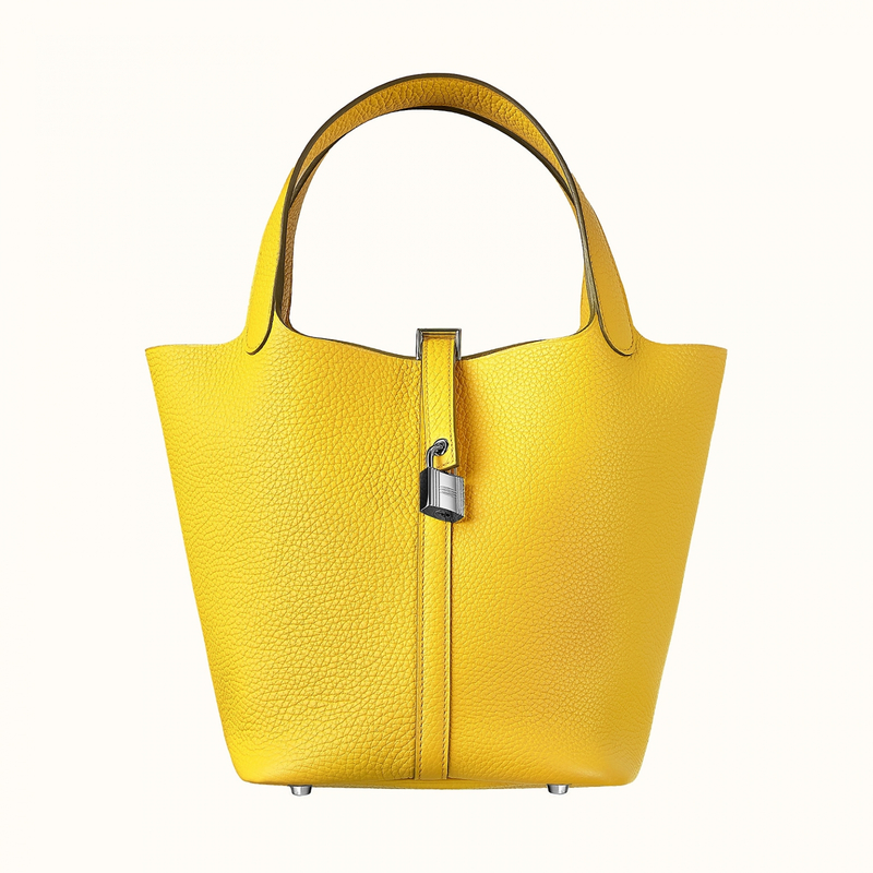 Hermes Picotin Lock 22cm Clemence Crocodile 18 Etoupe-7138
