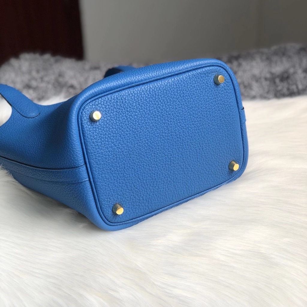 Hermes Picotin Lock 18 B3 Blue Zanzibar
