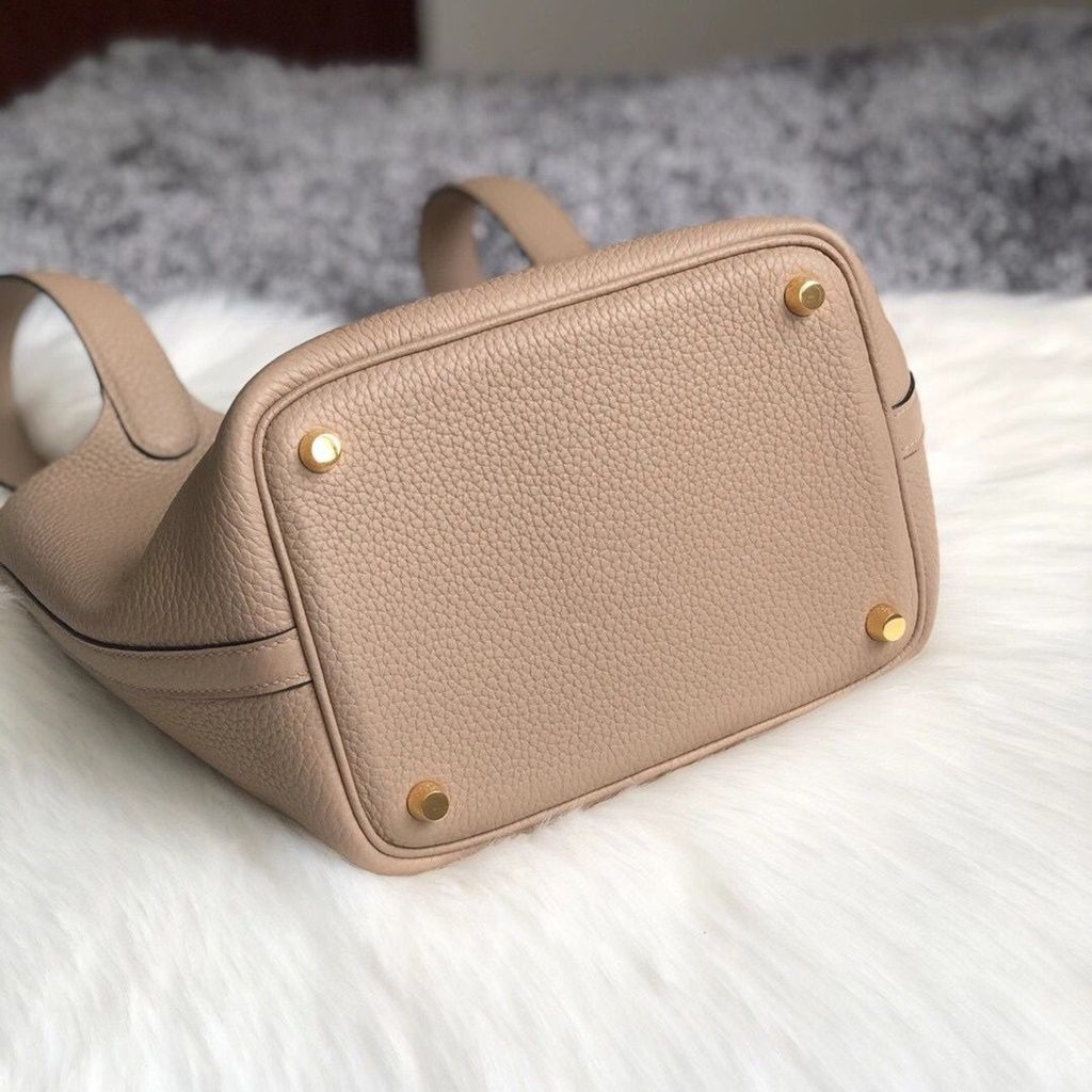 Hermes Picotin Lock 18cm 6H Olive green  taurillon Clemence-0310