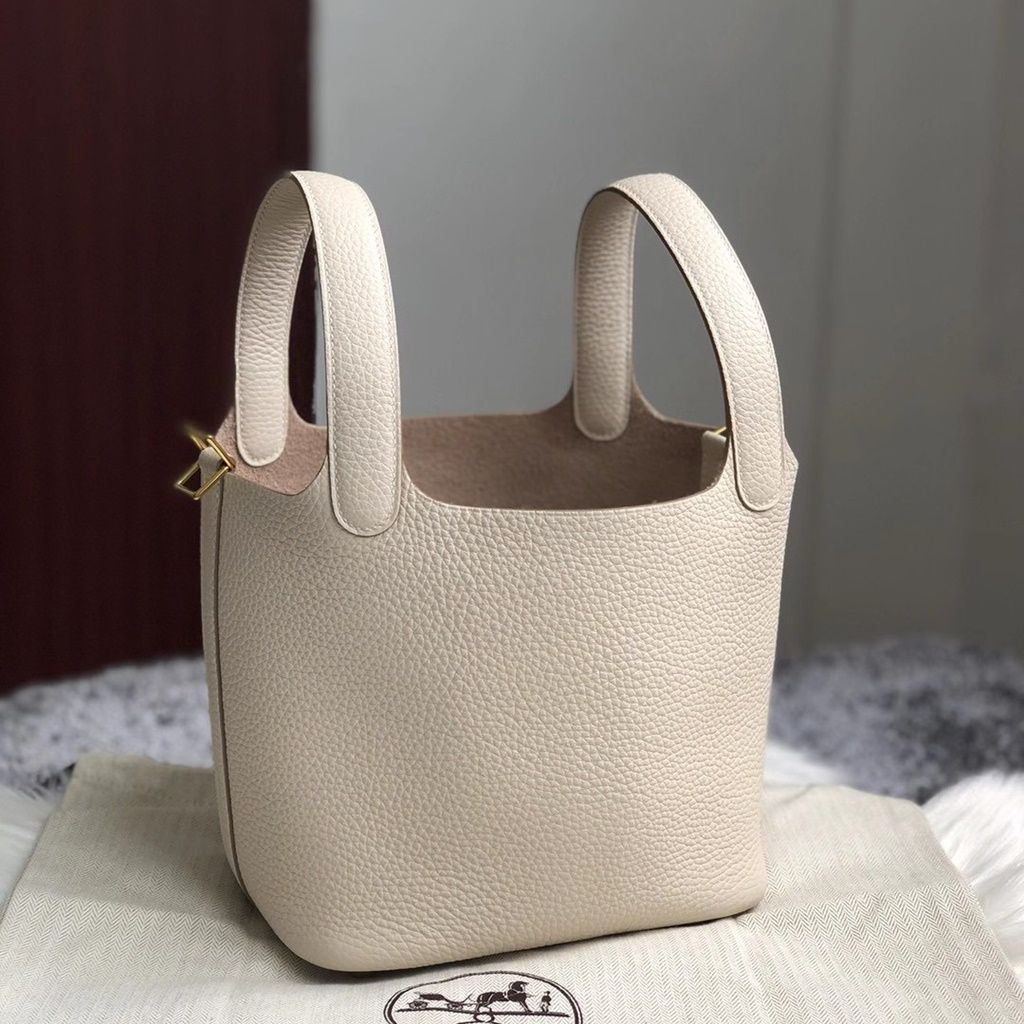 Hermes Picotin Lock 18cm CK3Q Rose Sakura Clemence-1615