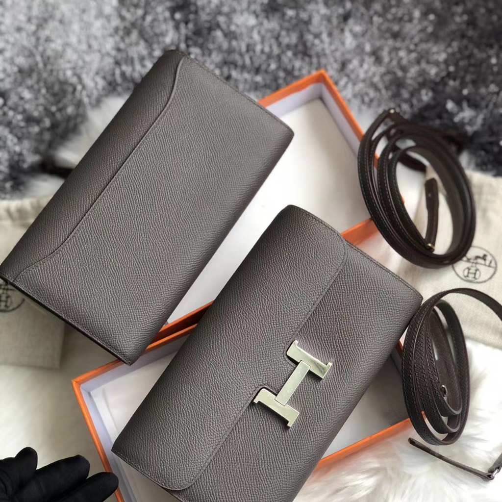 Hermes Constance wallet to go WOC 8F Etain