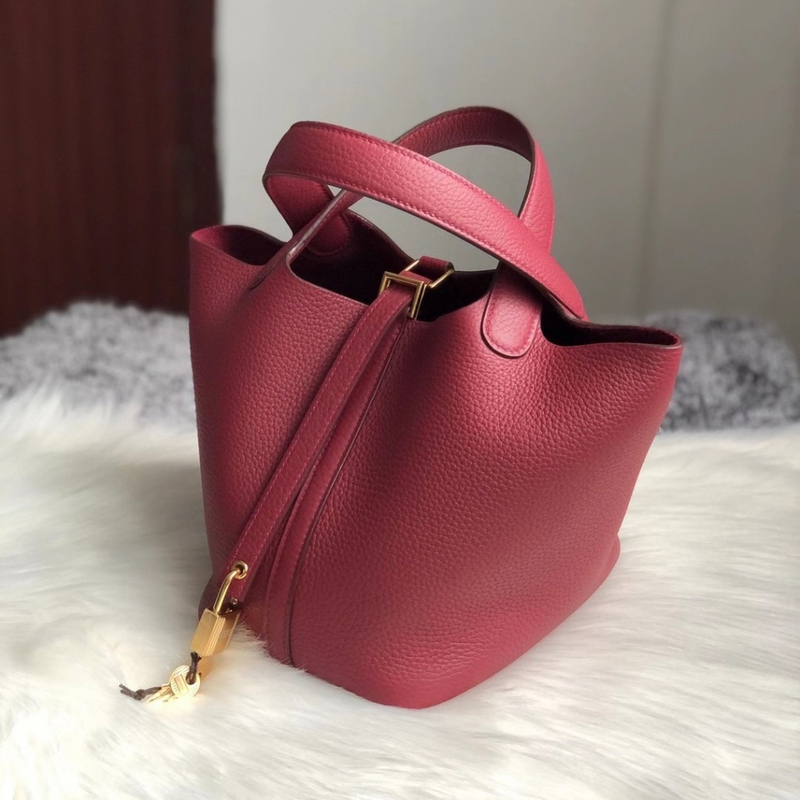 Hermes Picotin Lock 18CM CK37 Gold Clemence-7666