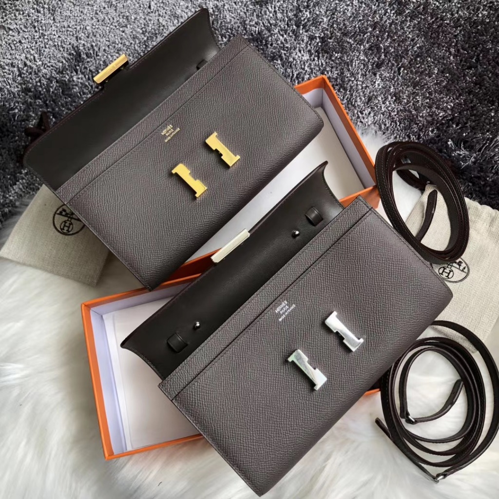 Hermes Constance wallet to go WOC 8F Etain
