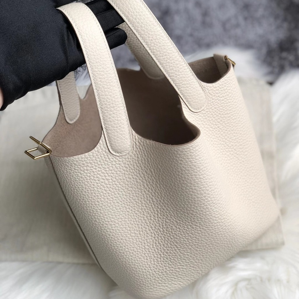 Hermes Picotin Lock 18cm CK3Q Rose Sakura Clemence-1615