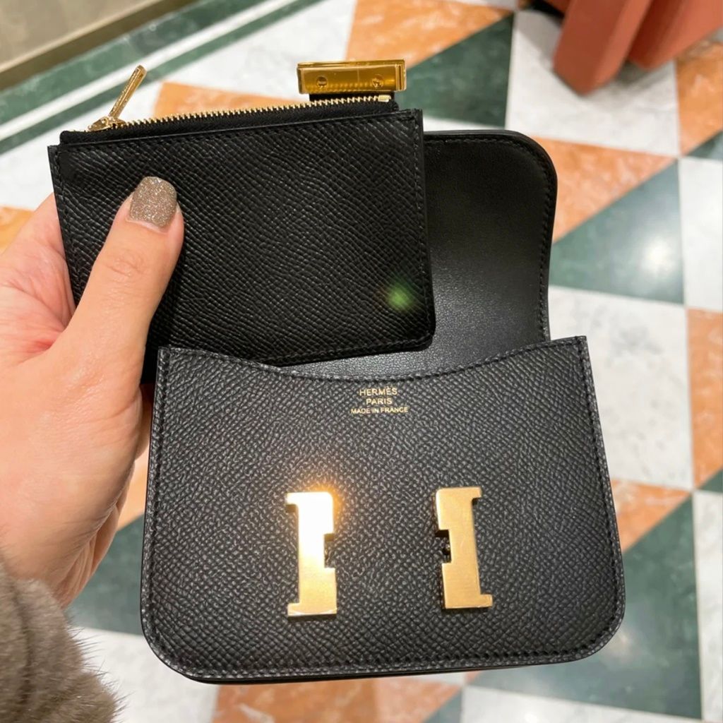 Hermes Slim Constance 89 Noir GHW-0494