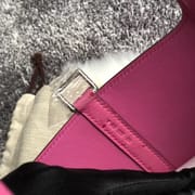 Hermes Picture Lock 22cm Ostrich U4 Vert Verigo-5940