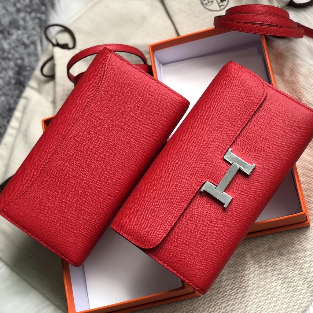 Hermes Constance WOC wallet to go Q5 Rose casaque Hermes Constance WOC wallet to go Q5 Rose casaque