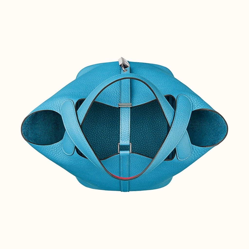 Hermes Picotin Lock 22 taurillon Clemence 9O jaune de naples-8996