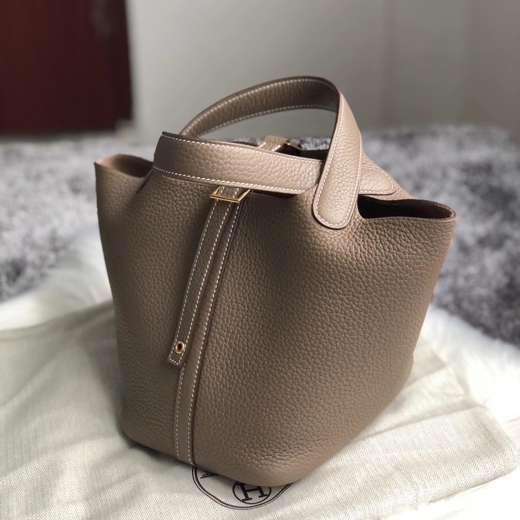 Hermes Picotin 18cm CK18 Etoupe GHW