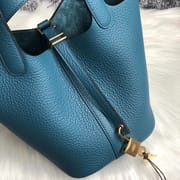 Hermes Picotin Lock 18cm S3 Rose de coeur  taurillon Clemence-7326