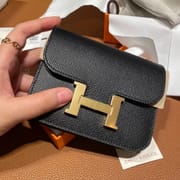 Hermes Slim Constance 89 Noir GHW-0494