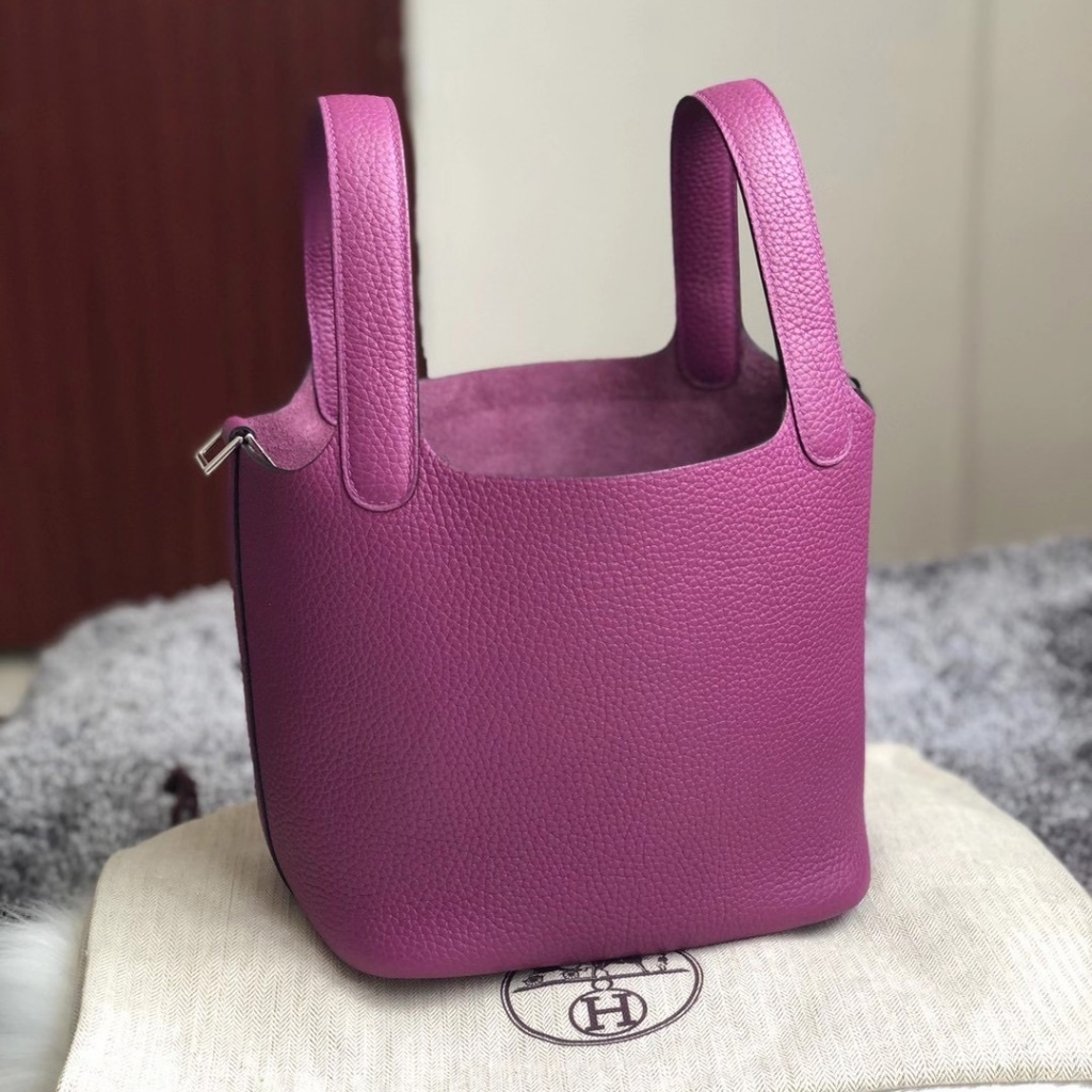 Hermes Picotin Lock 18 P9 Anemone taurillon Clemence Hermes Picotin Lock 18 P9 Anemone taurillon Clemence