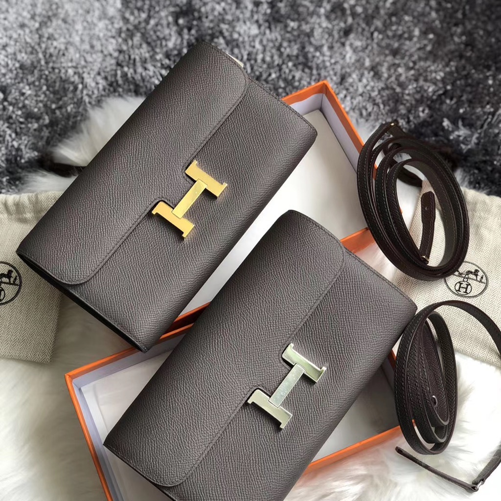 Hermes Constance wallet to go WOC 8F Etain