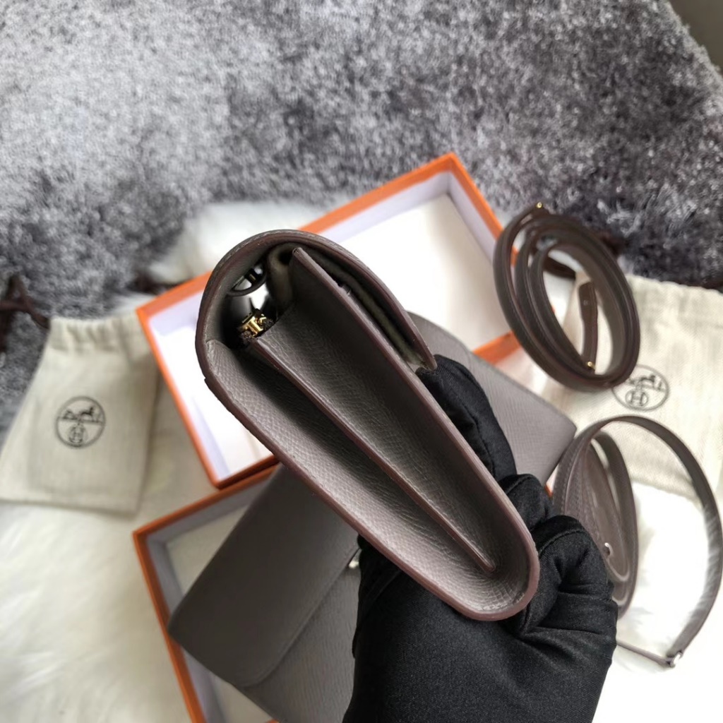 Hermes Constance WOC wallet to go Q5 Rose casaque-3042