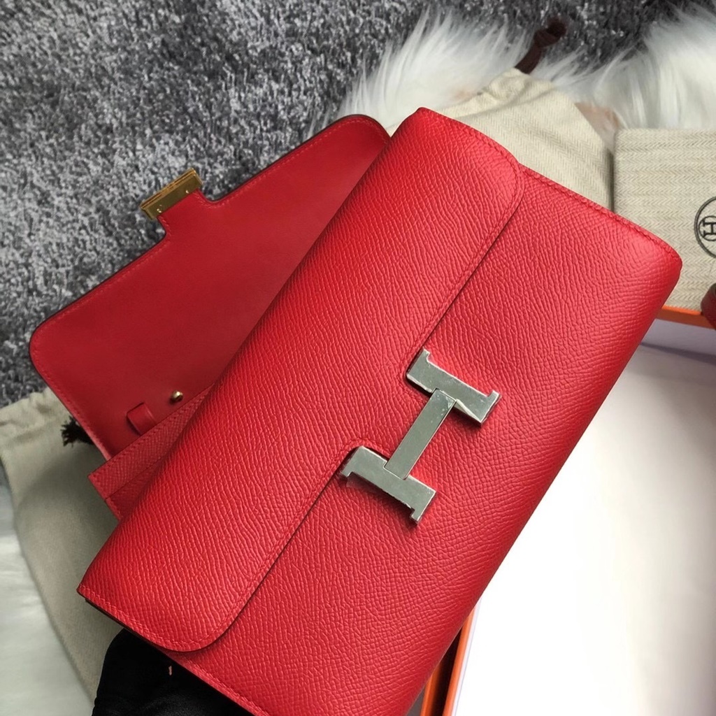 Hermes Constance WOC wallet to go Q5 Rose casaque Hermes Constance WOC wallet to go Q5 Rose casaque