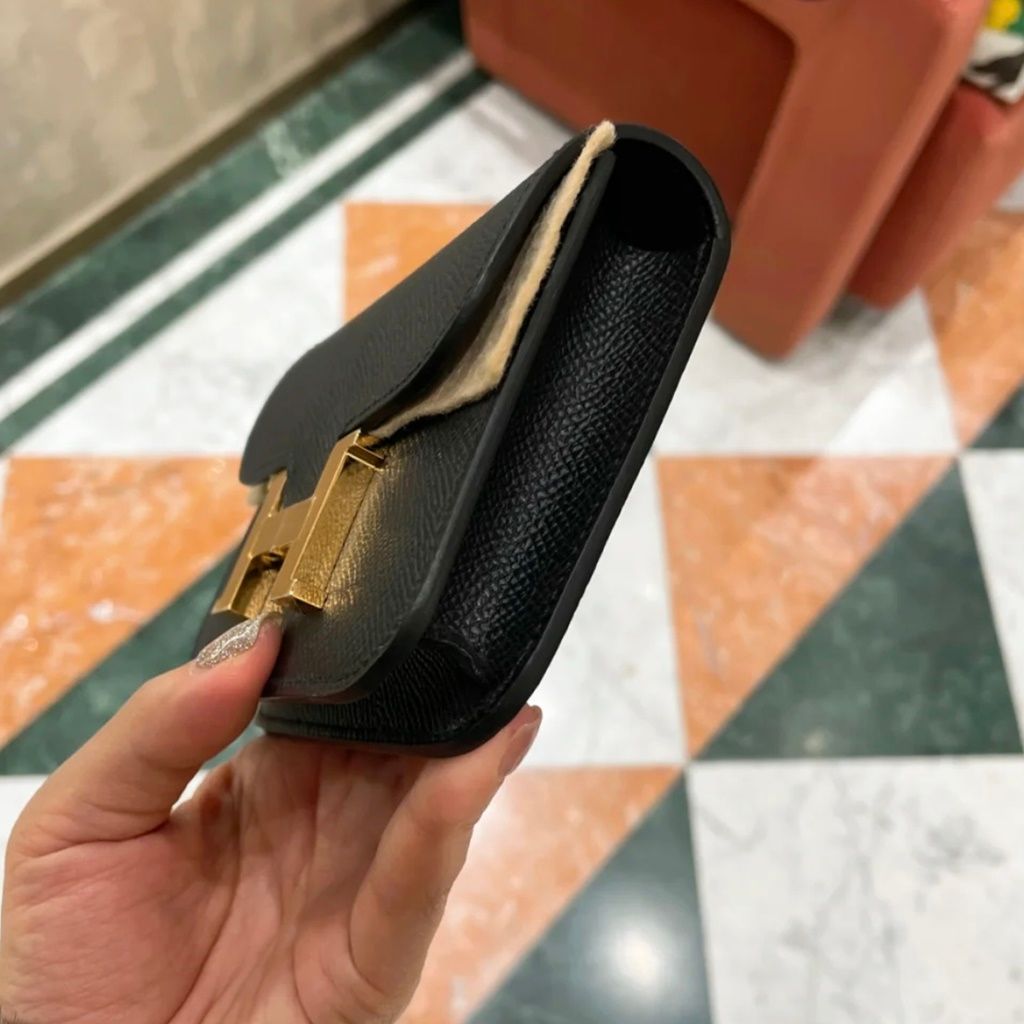 Hermes Slim Constance 89 Noir GHW-0494