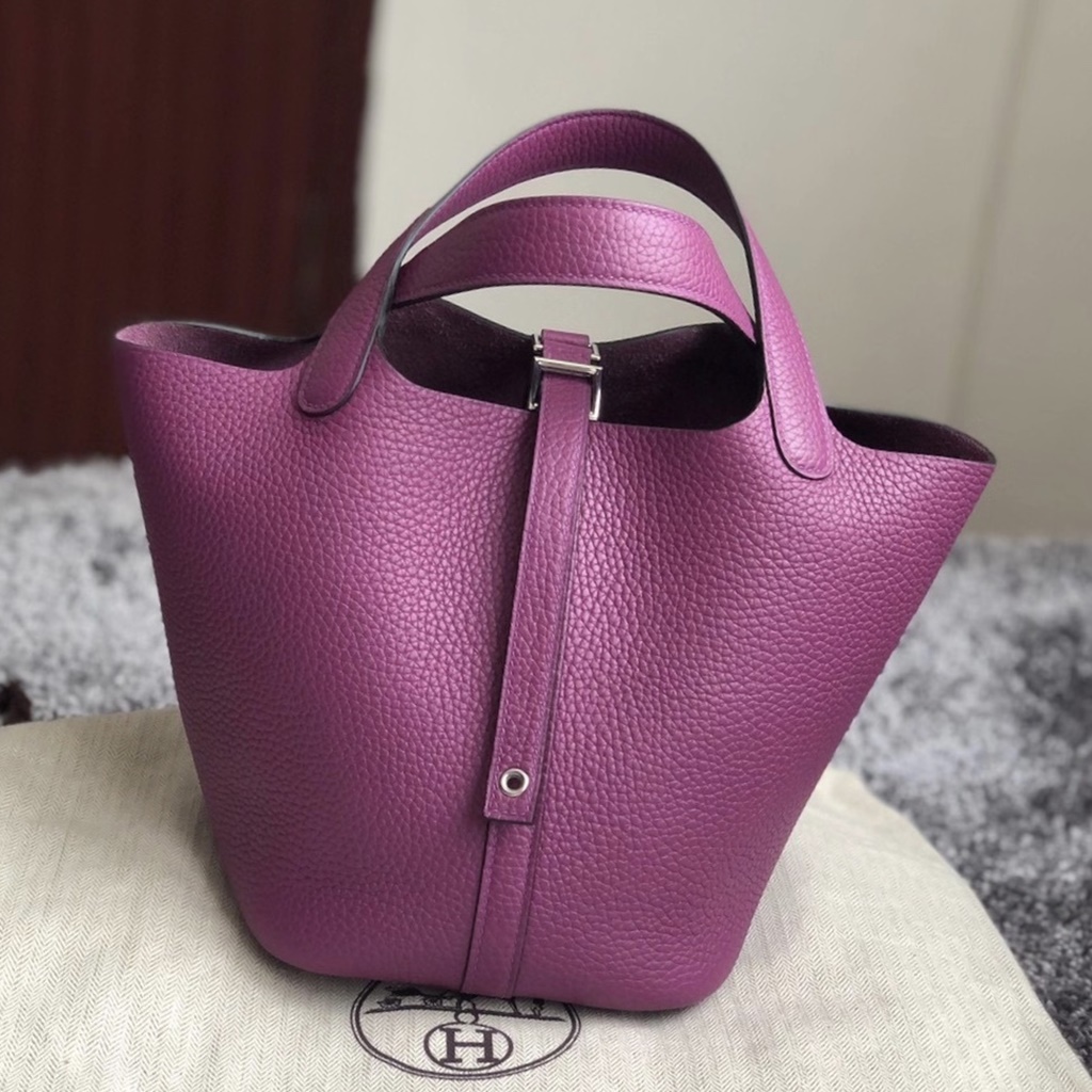 Hermes Picotin Lock 18 P9 Anemone taurillon Clemence Hermes Picotin Lock 18 P9 Anemone taurillon Clemence