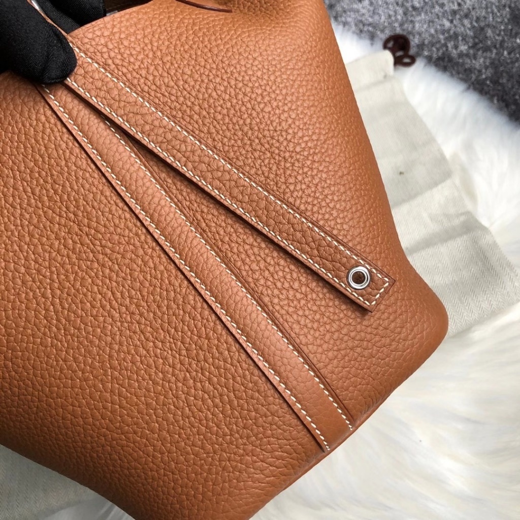 Hermes Picotin Lock 18CM CK37 Gold Clemence
