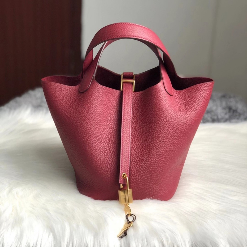 Hermes Picotin Lock 18CM CK37 Gold Clemence-7666