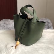 Hermes Picotin Lock 18cm 3I Vert Criquet Clemence-0075