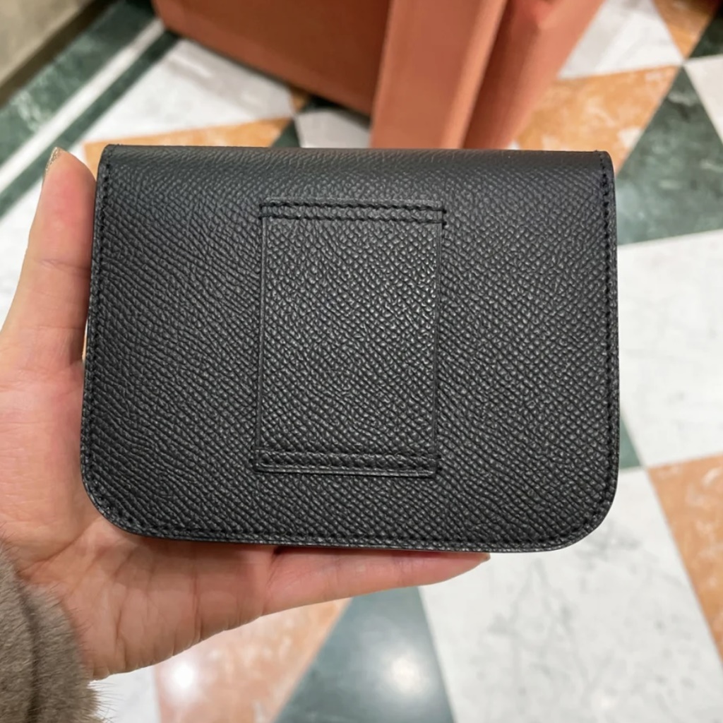 Hermes Slim Constance Epsom 89 Noir GHW Hermes Slim Constance Epsom 89 Noir GHW