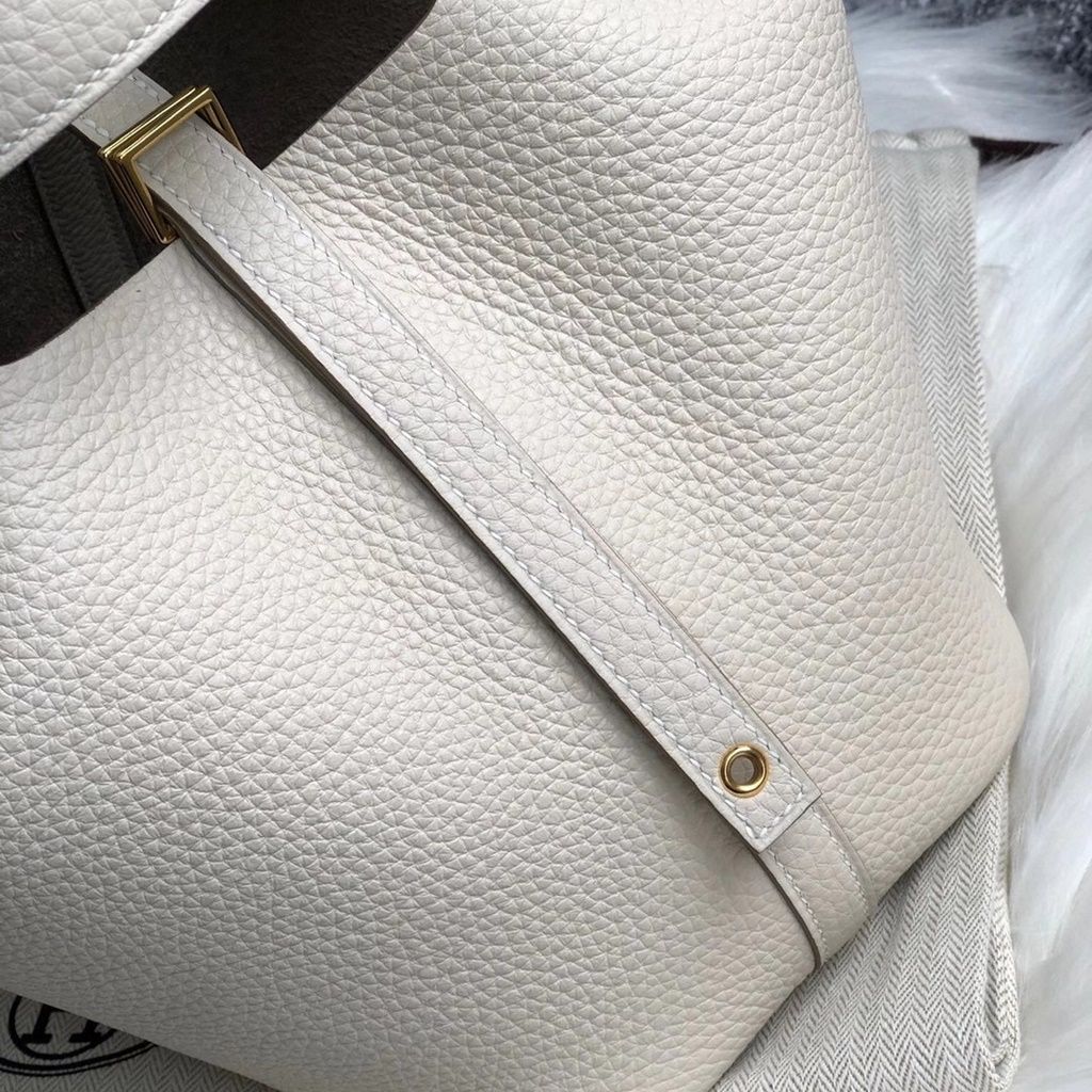 Hermes Picotin Lock 18cm CK3Q Rose Sakura Clemence-1615