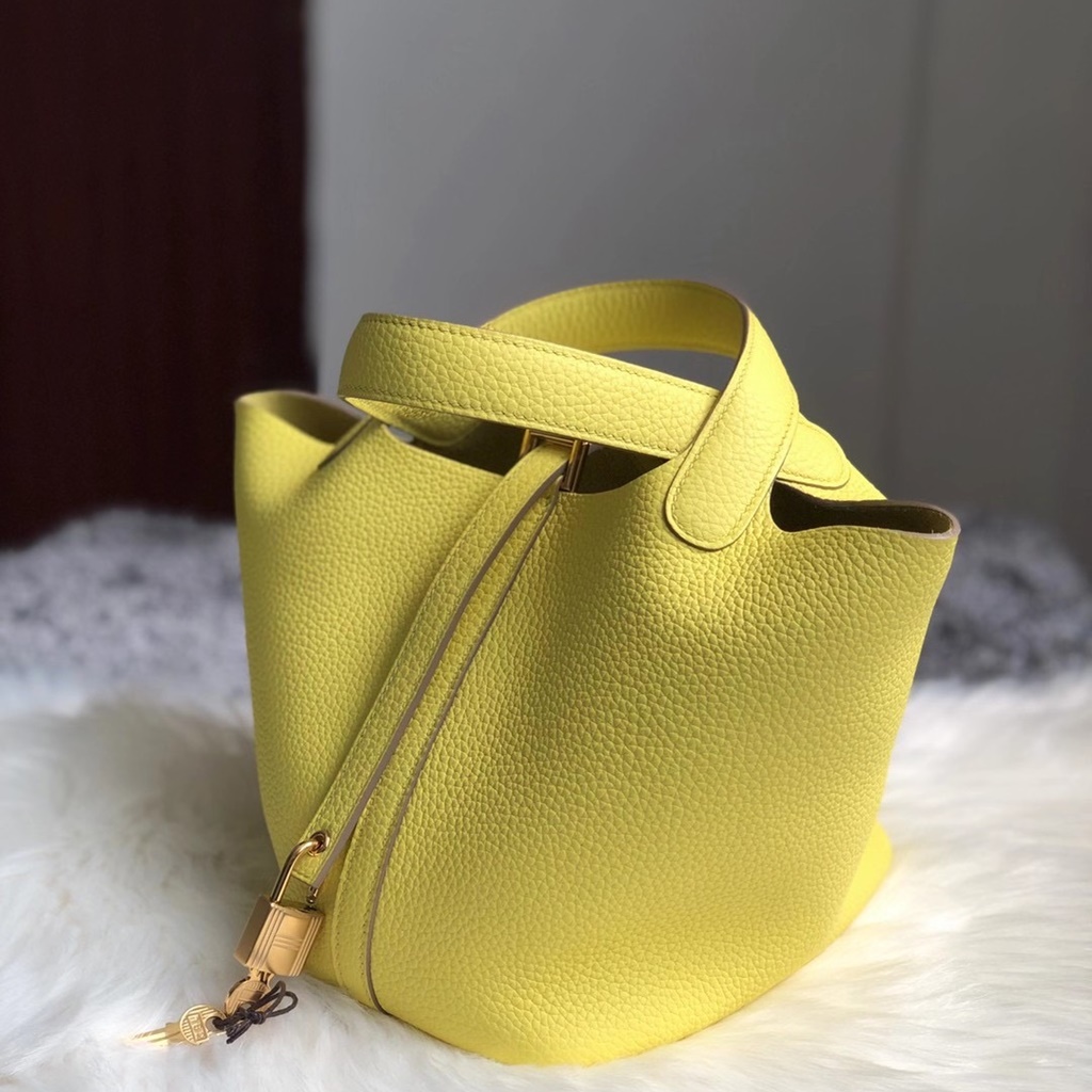 Hermes Picotin 18 Clemence 9R Lime
