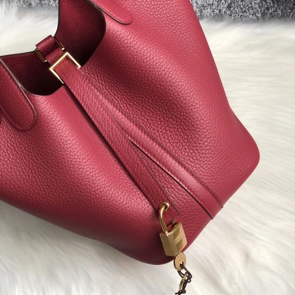 Hermes Picotin Lock 18CM CK37 Gold Clemence-7666