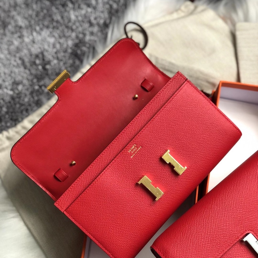 Hermes Constance WOC wallet to go Q5 Rose casaque Hermes Constance WOC wallet to go Q5 Rose casaque