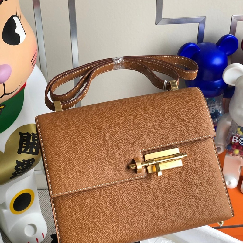 Hermes Verrou 21cm Box CK89 Noir PHW-8140-8395