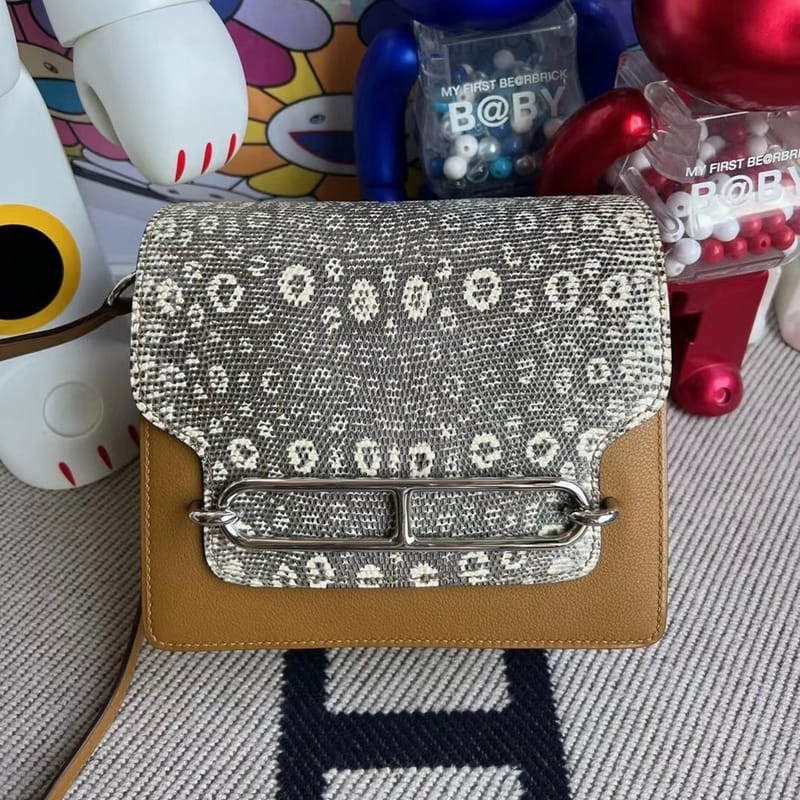 Hermes Roulis Mini 18cm Evercolor Lizard