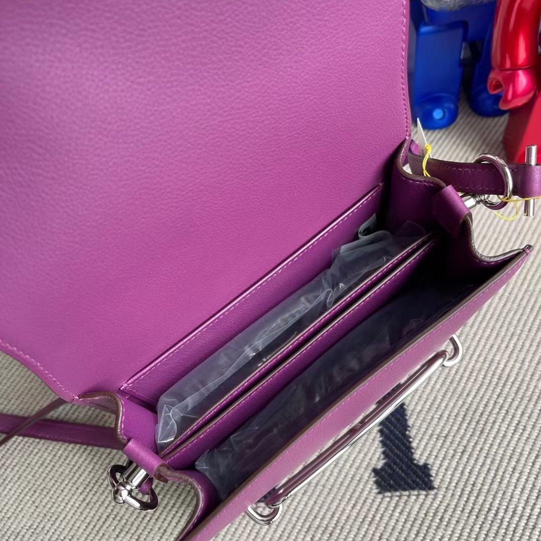 Hermes Roulis Mini Evercolor P9 Anemone Hermes Roulis Mini Evercolor P9 Anemone