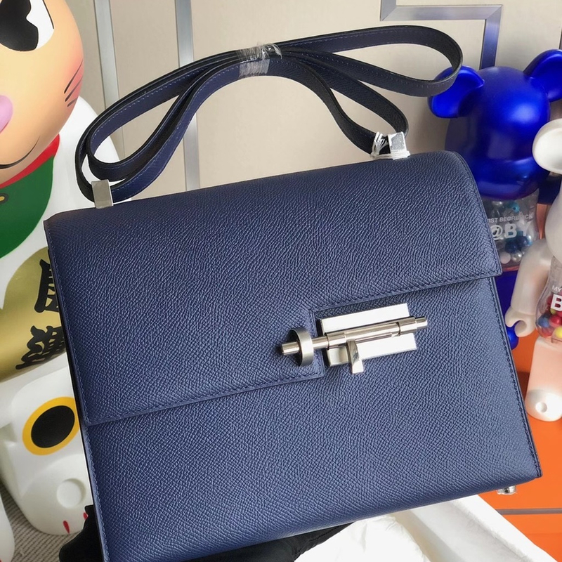 Hermes Verrou 21cm Box CK89 Noir PHW-8140