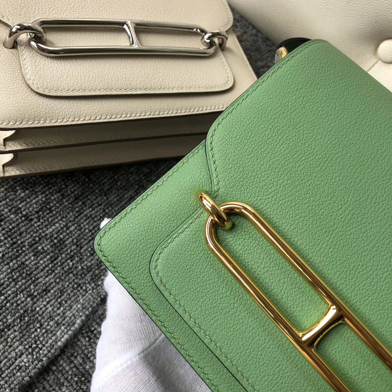 Hermès Roulis 23 price Pure white Matte Alligator Crocodile-0256