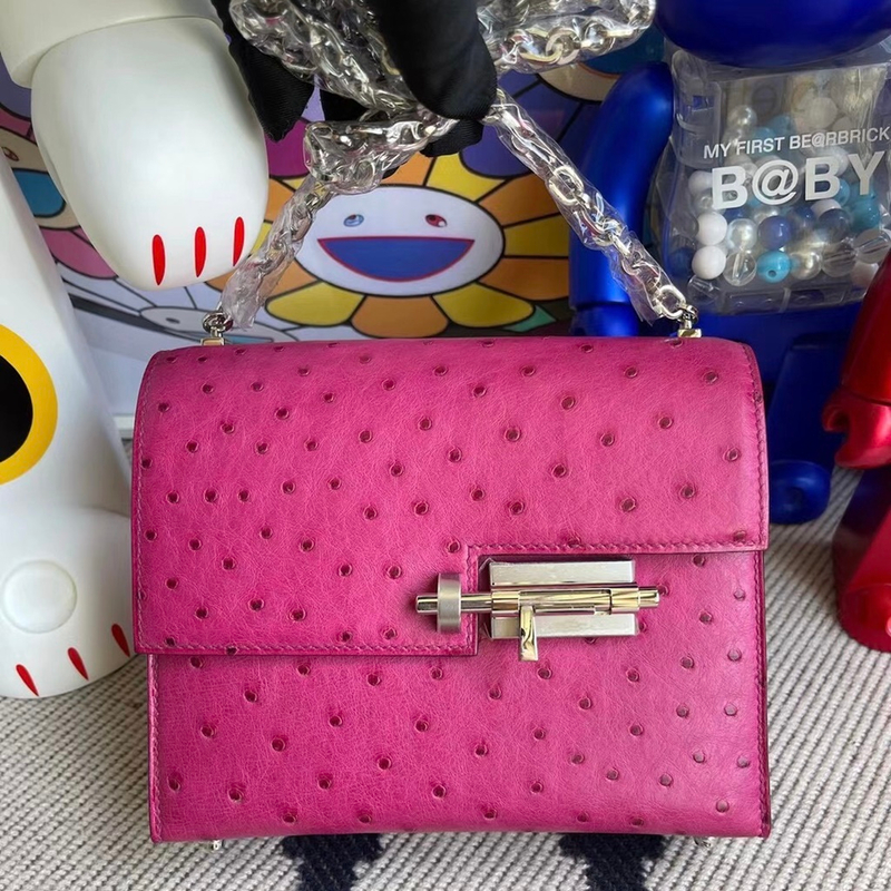 Hermes Verrou 21cm Box CK89 Noir-7643