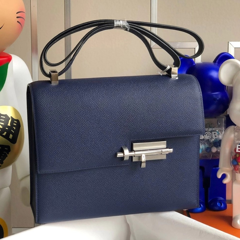 Hermes Verrou 21cm Box CK89 Noir PHW-8140