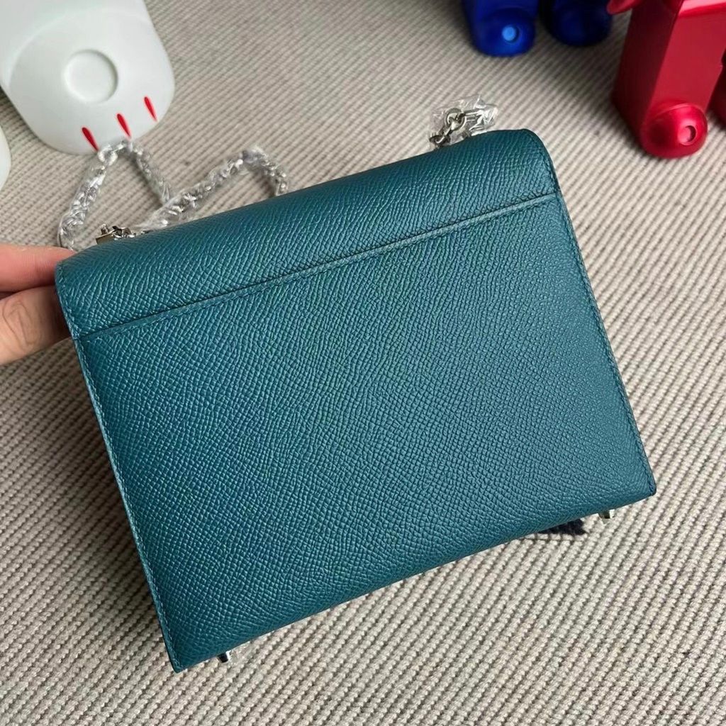 Hermès Verrou 21 Epsom T0 Blue Brume PHW-5282