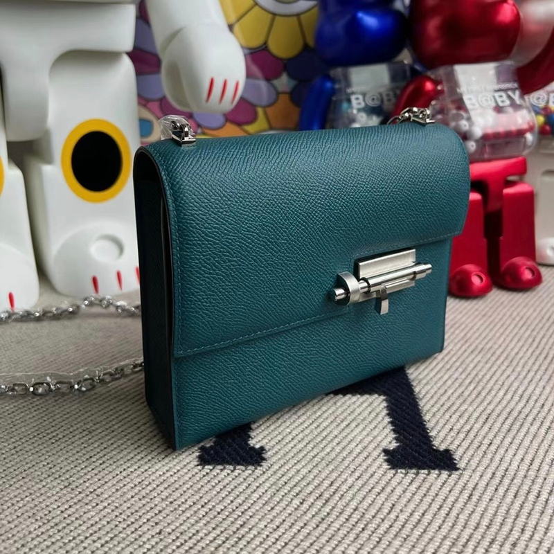 Hermès Verrou 21 Epsom T0 Blue Brume PHW-5282
