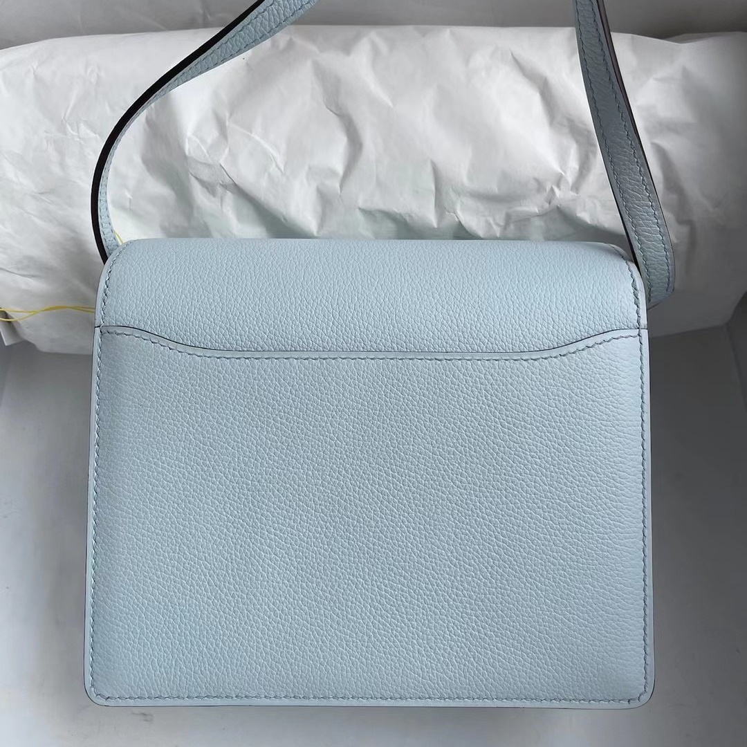 Hermes Roulis Mini Evercolor T0 Blue Brume