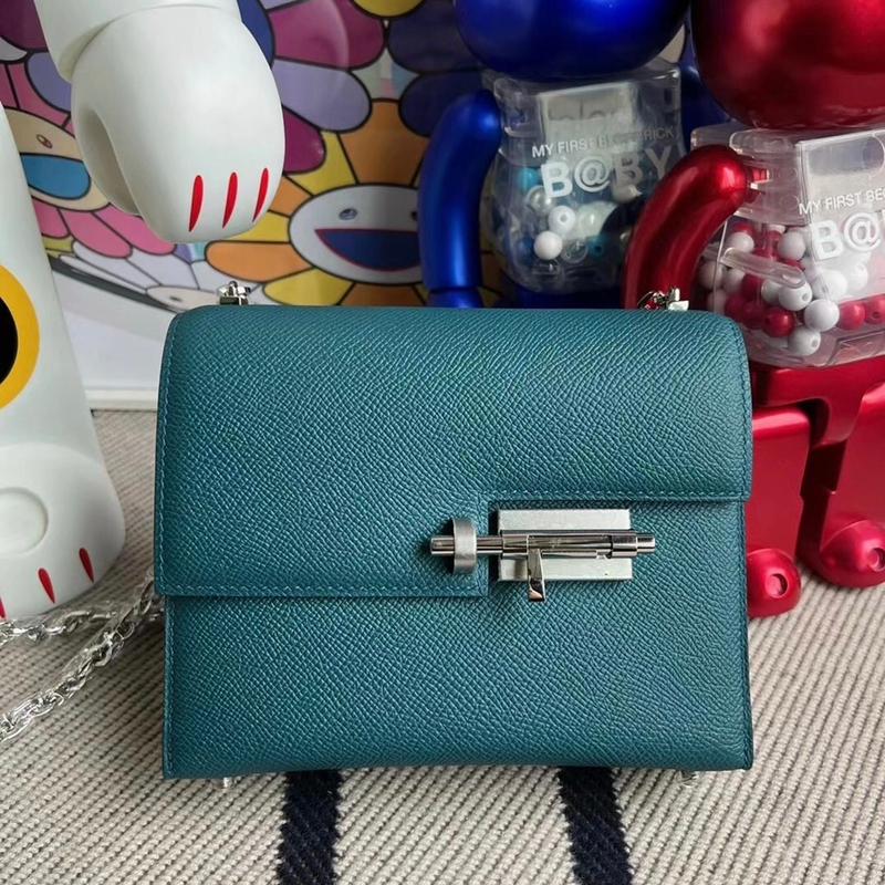 Hermès Verrou 21 Epsom T0 Blue Brume PHW-5282