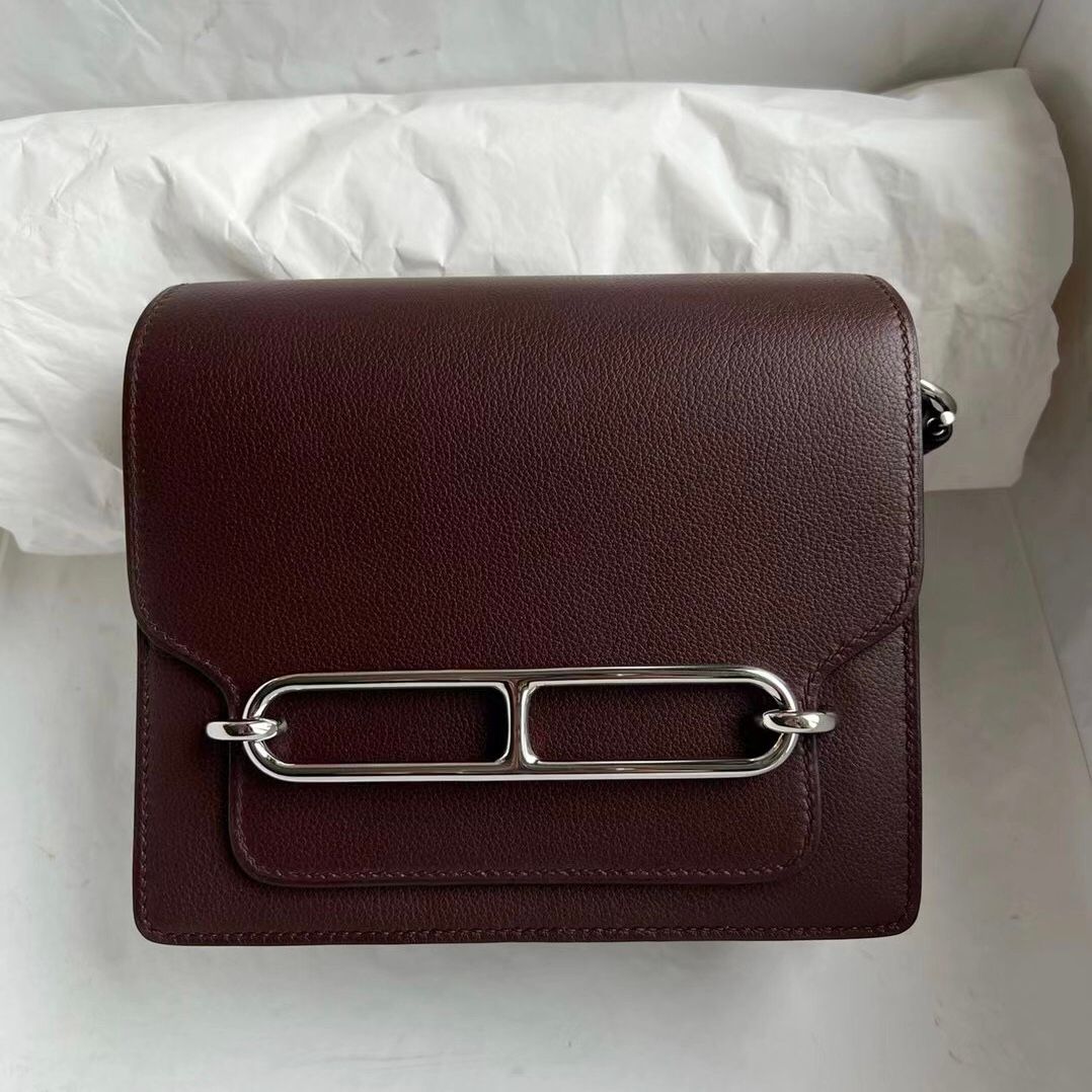 Hermes Roulis Mini Evercolor 9D Jaune Amber-8586