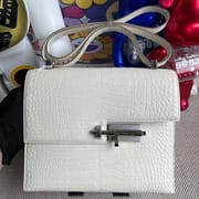 Hermès Verrou 17.5 89 Noir Alligator Crocodile GHW-6487