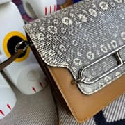 Hermes Roulis Mini 18 01 BLANC Niloticus Crocodile Himalayan-8003