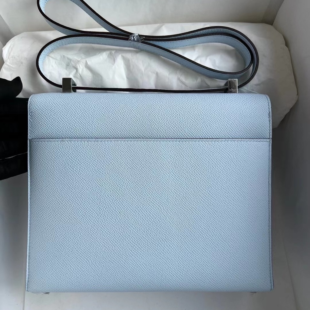 Hermès Verrou 21 Epsom T0 Blue Brume PHW Hermès Verrou 21 Epsom T0 Blue Brume PHW