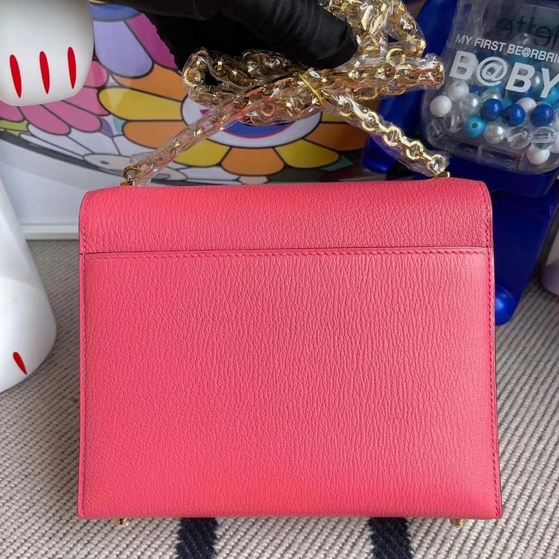 Hermes Bag price and pictures Verrou 17.5cm Chevre Mysore Gold hardware-5631
