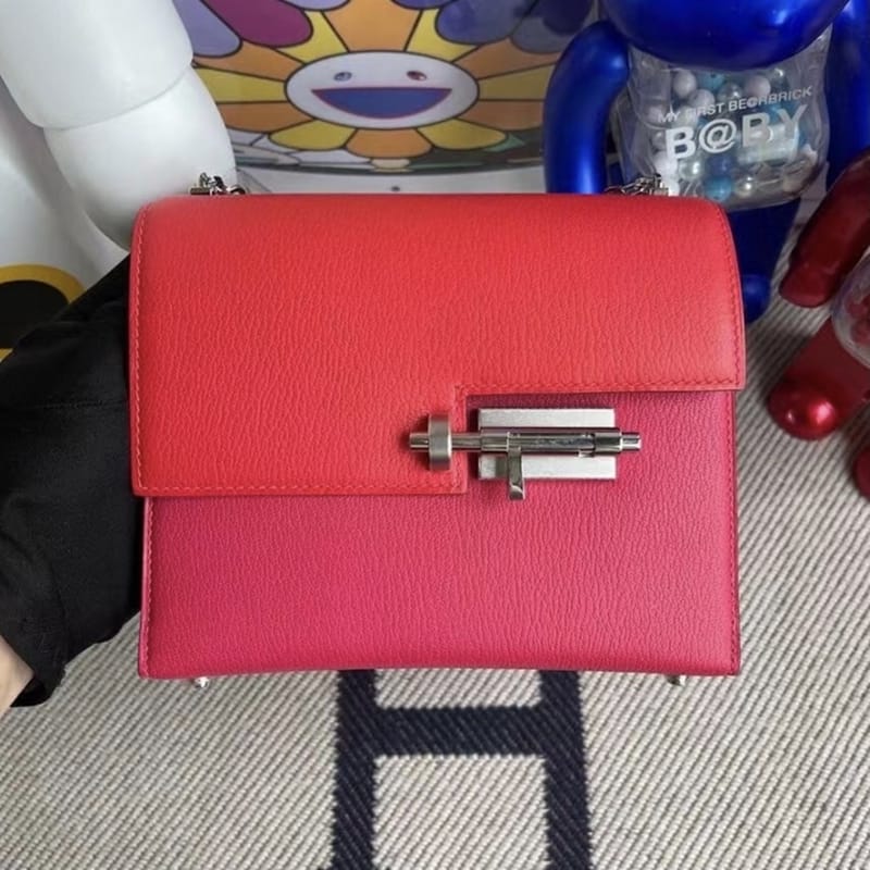 Verrou 17cm Chevre Mysore S3 Rouge De Coeur  I6 Rose ExtrêMe