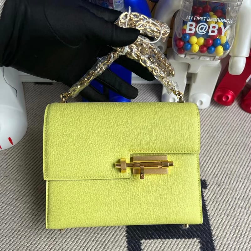 Verrou mini 18cm cherve 9o Jaune de naples GHW/PHW-4640
